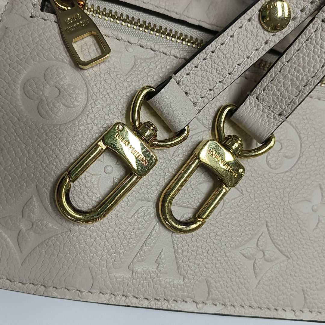 MÉTIS EAST WEST Monogram Calfskin Beige