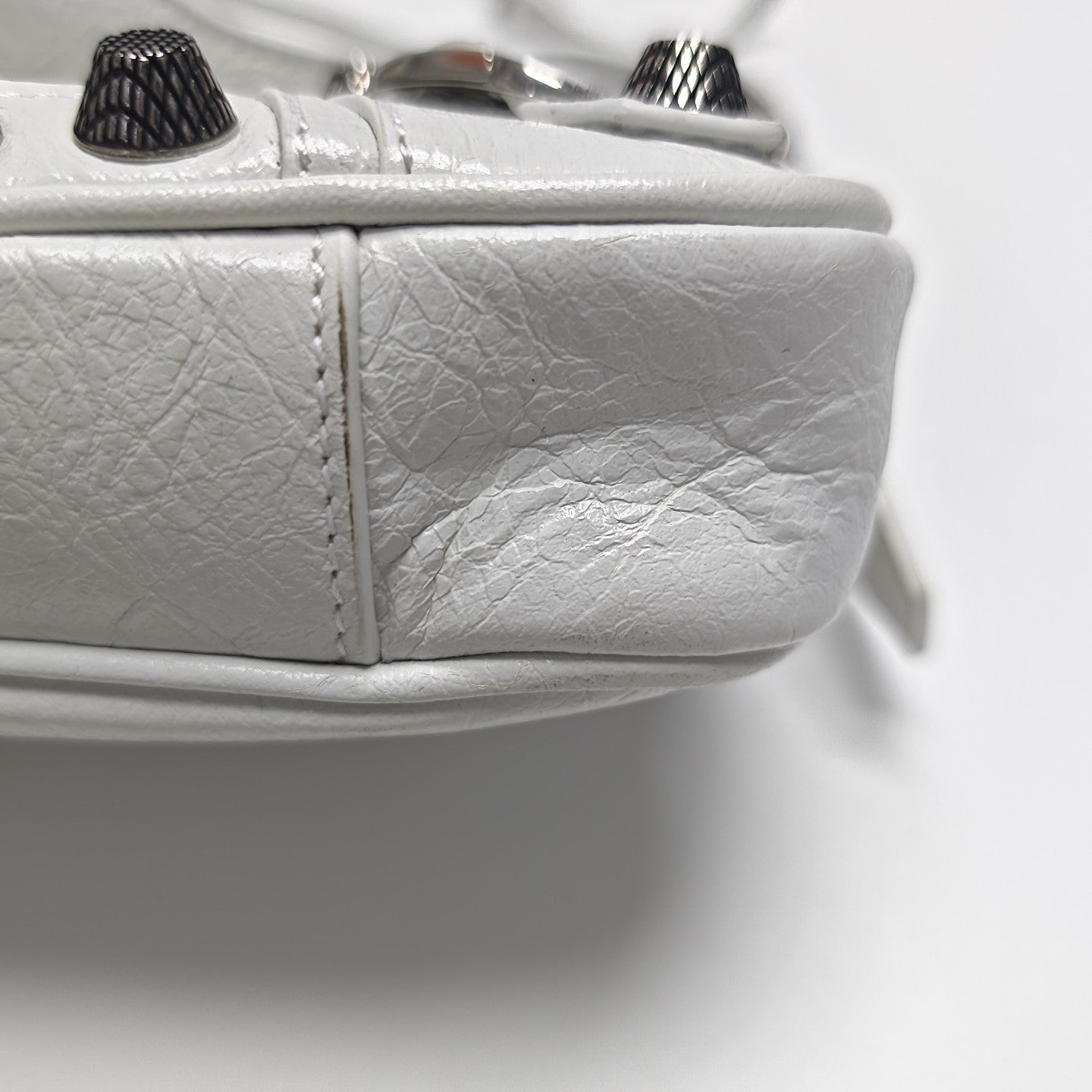 Le Cagole Mini Lambskin White