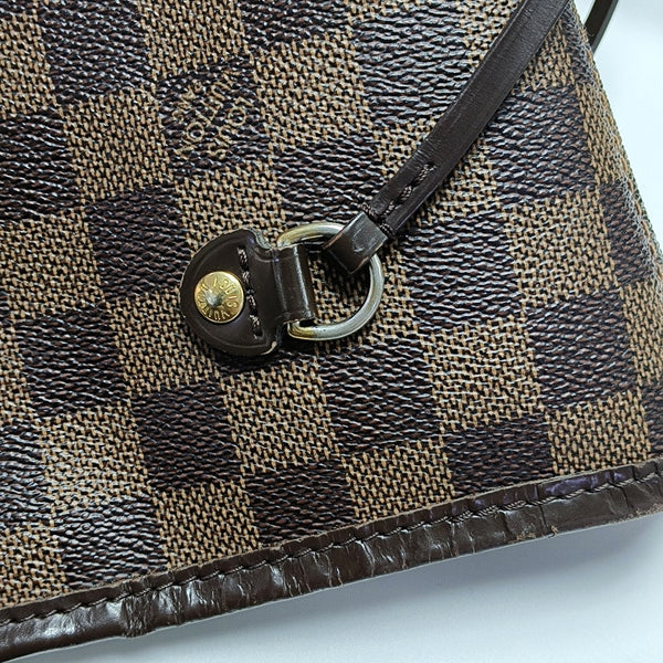 NEVERFULL MM Damier Ebene Coated Canvas Brown