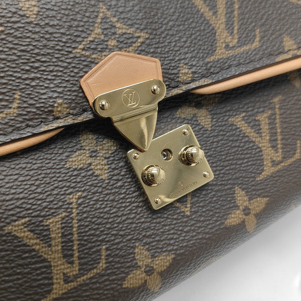 Pochette Camille Monogram Coated Canvas Brown
