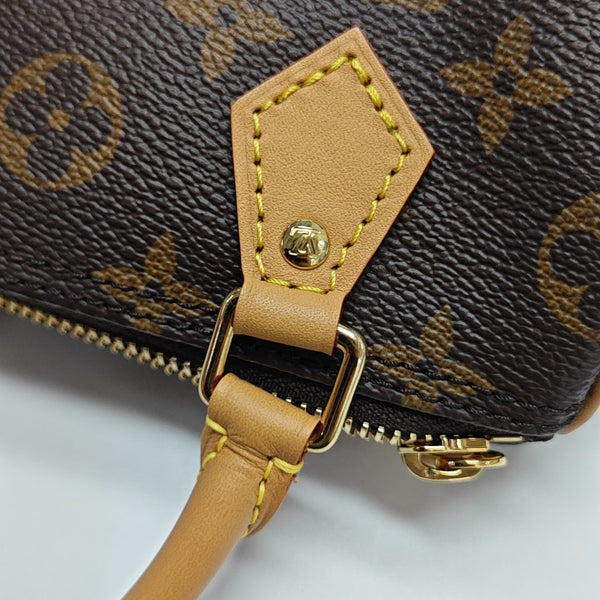 SPEEDY Nano Monogram lona revestida marrón