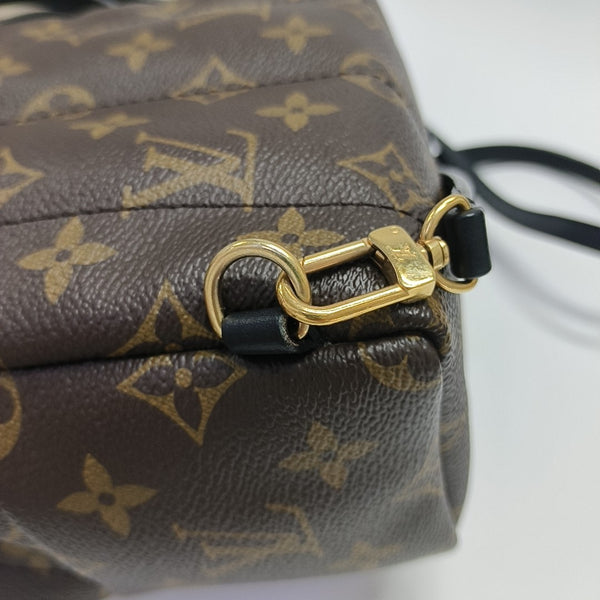 PALM SPRINGS Mini Monogram Coated Canvas Brown
