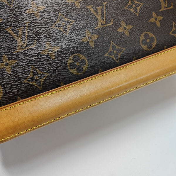 ALMA PM Monogram Coated Canvas Brown