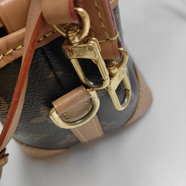 NOÉ Mini Monogram Coated Canvas Brown