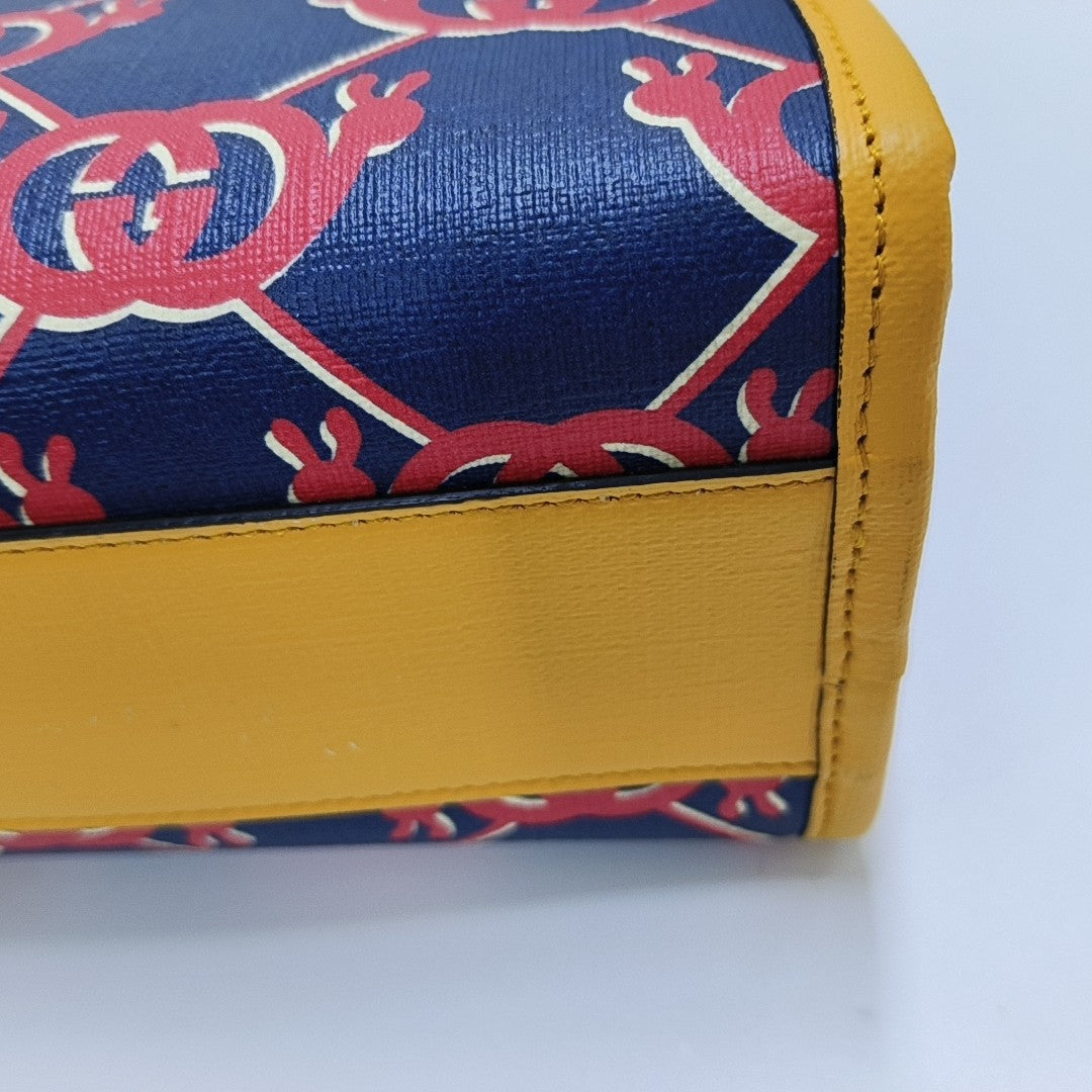 Monogram Coated Canvas Blue