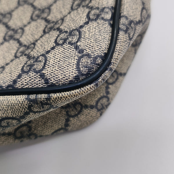 Monogram Coated Canvas Shoulder Bag Blue