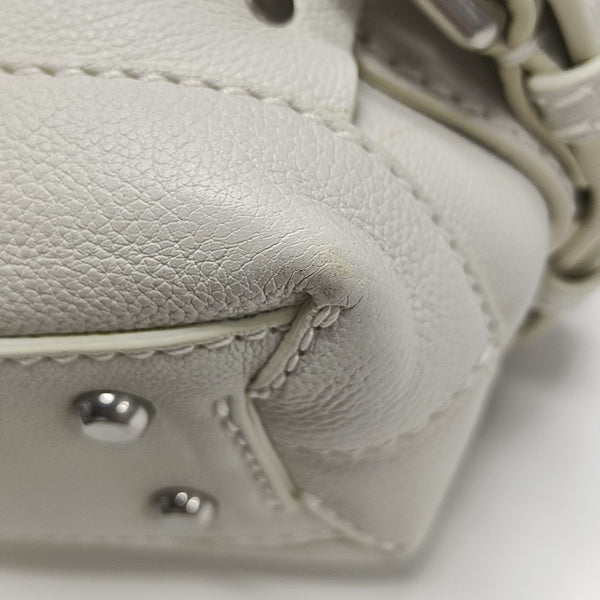 Calfskin Shoulder Bag White