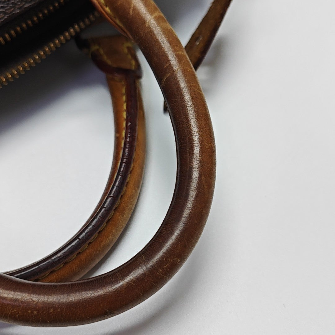 SPEEDY 25 Monogram Coated Canvas Brown