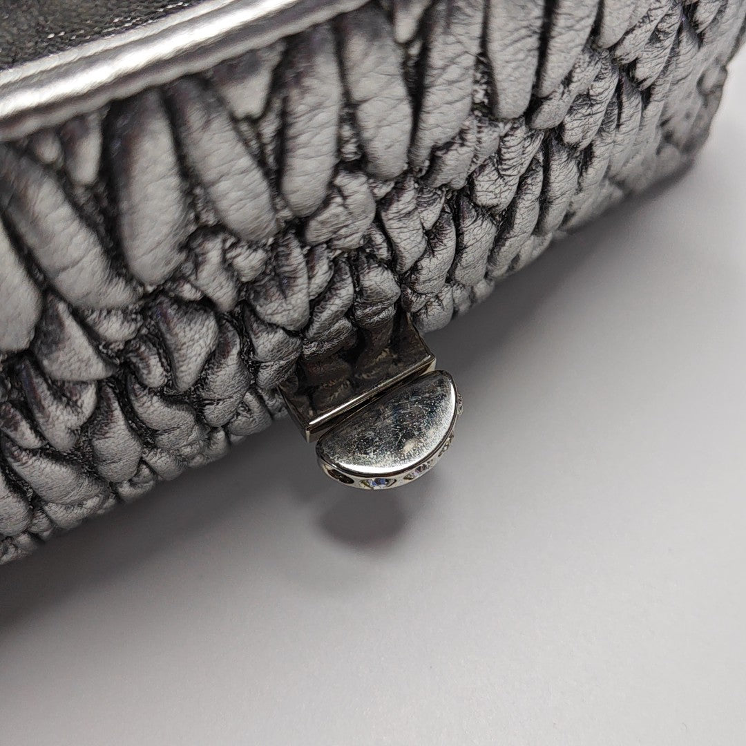 Quilted Lambskin Shoulder Bag Beige