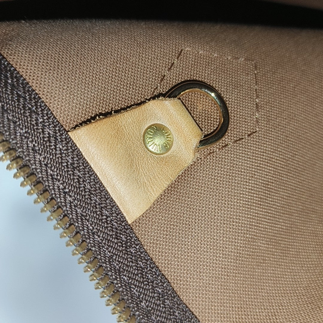 SPEEDY 30 Monogram Coated Canvas Brown