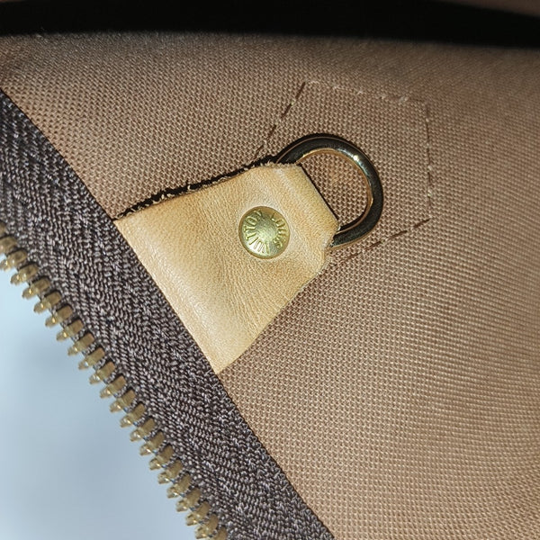 SPEEDY 30 Monogram Coated Canvas Brown