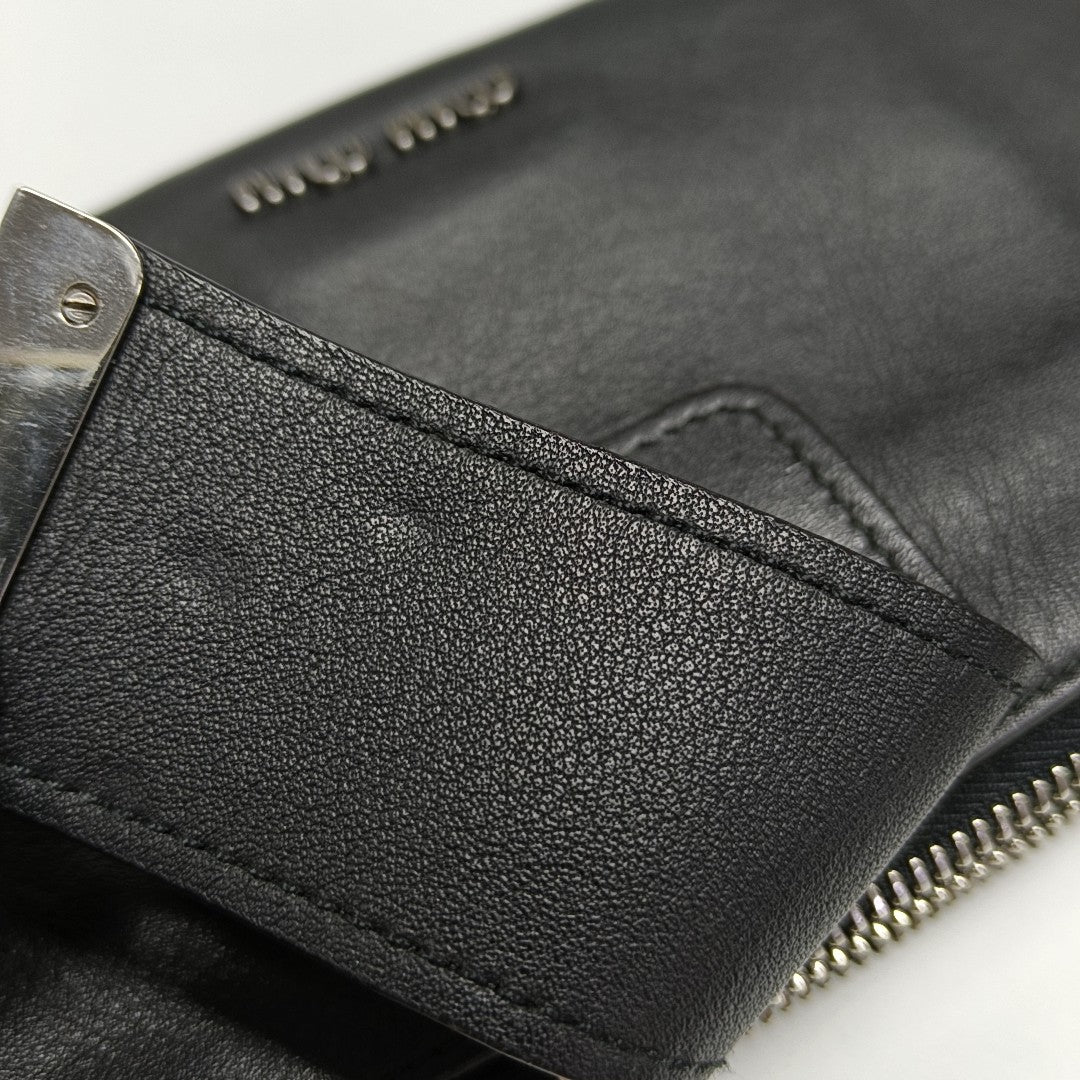 Calfskin Crossbody Bag Black