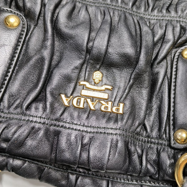 Gaufre Quilted Lambskin Black