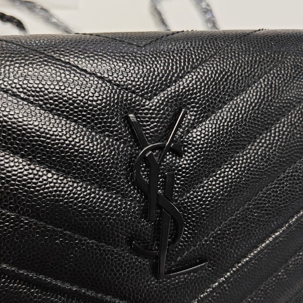 MONOGRAM WOC Chevron Calfskin Black
