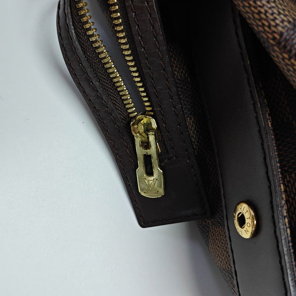 CHELSEA Damier Ebene Coated Canvas Brown