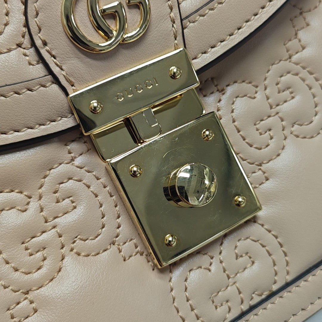 GG Matelassé Quilted Calfskin Pink