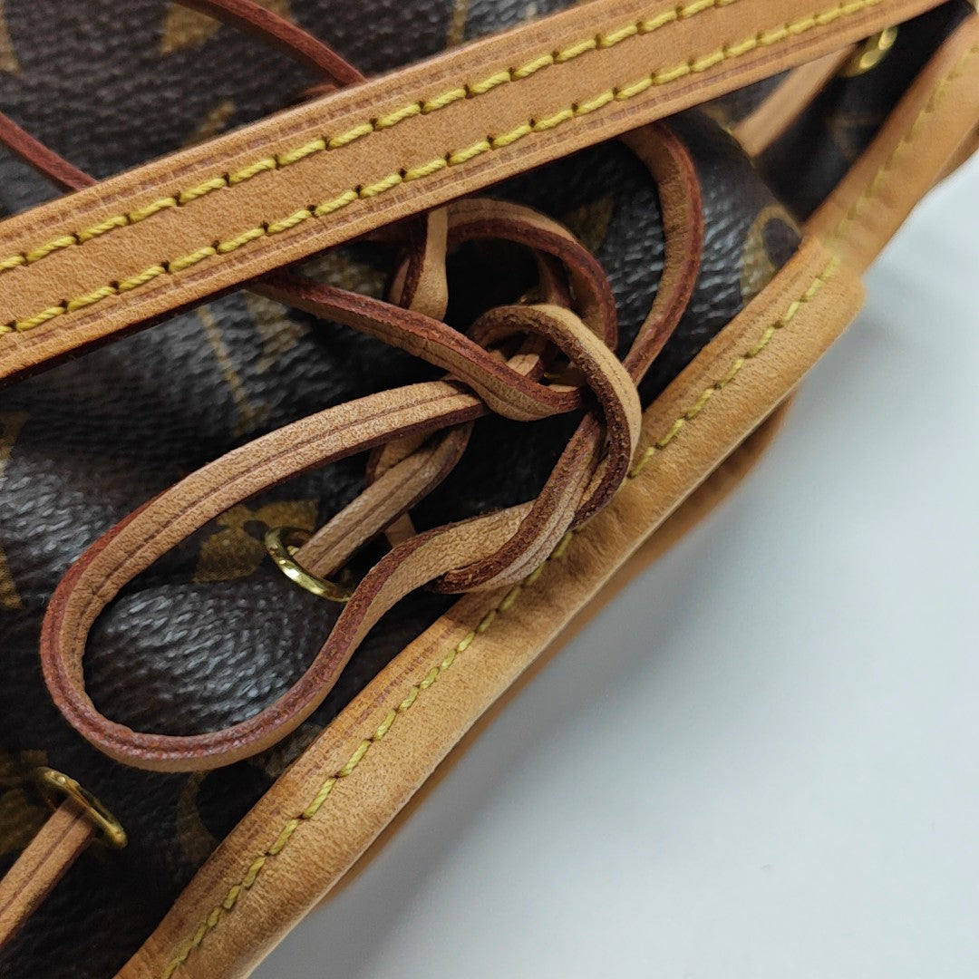 NÉONOÉ Nano Monogram Coated Canvas Brown