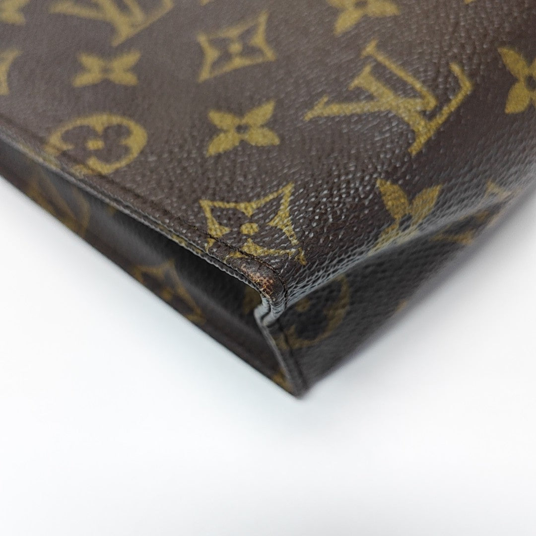 TOILET POCKET 26 Monogram Coated Canvas Brown