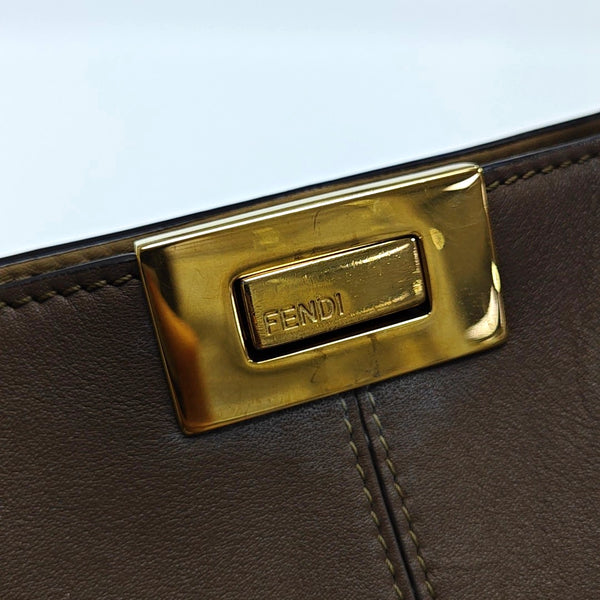 Peekaboo Medium Calfskin Brown