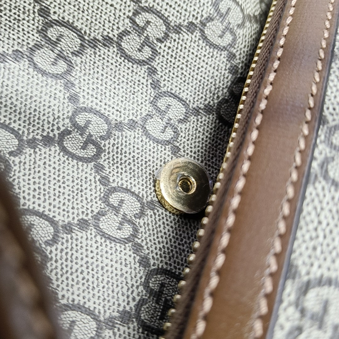 Monogram Coated Canvas Backpack Black