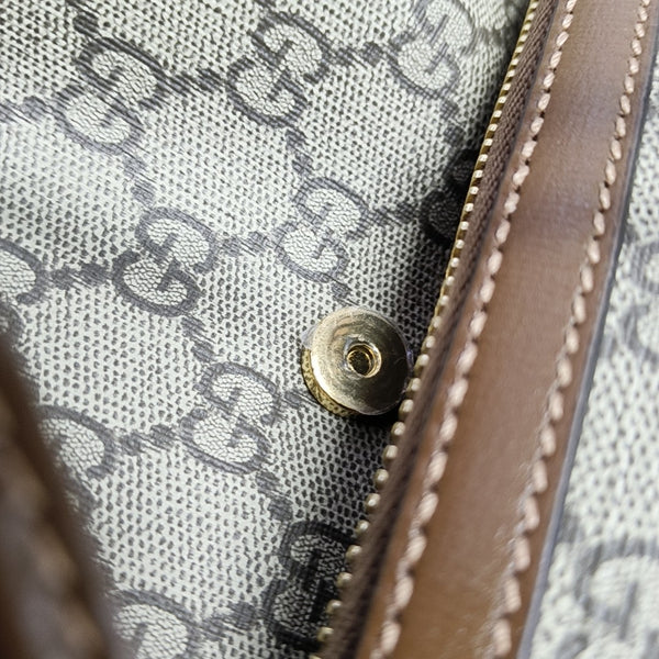 Monogram Coated Canvas Backpack Black