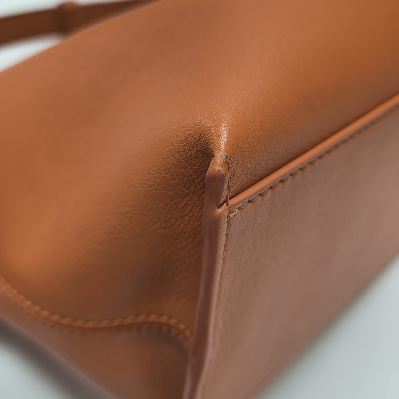 Leather Shoulder Bag Orange