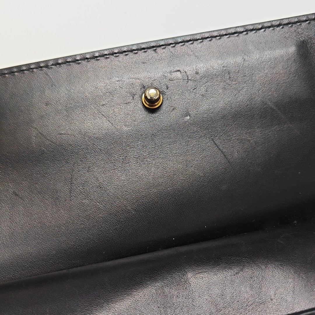 Leather Shoulder Bag Black