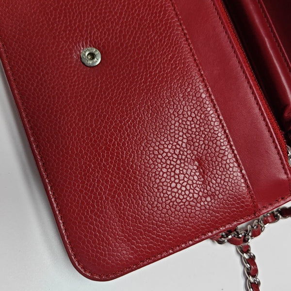 CC TIMELESS Grained Calfskin Red