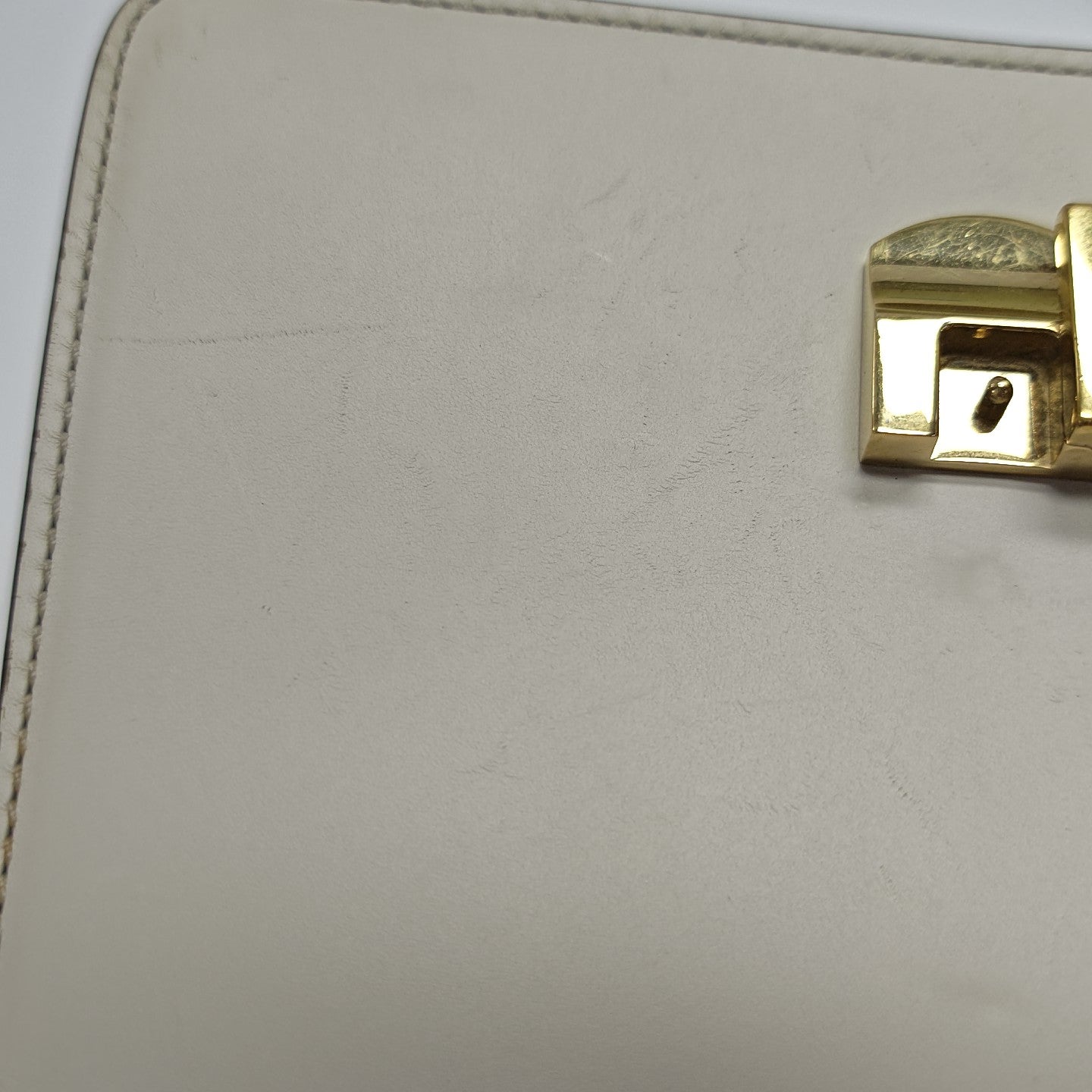 Sylvie Mini Calfskin White