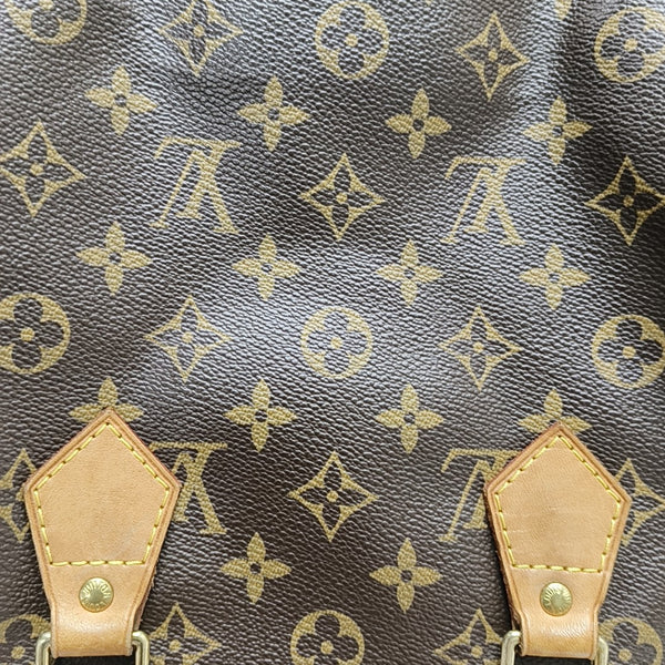 SPEEDY 30 Monogram Coated Canvas Brown