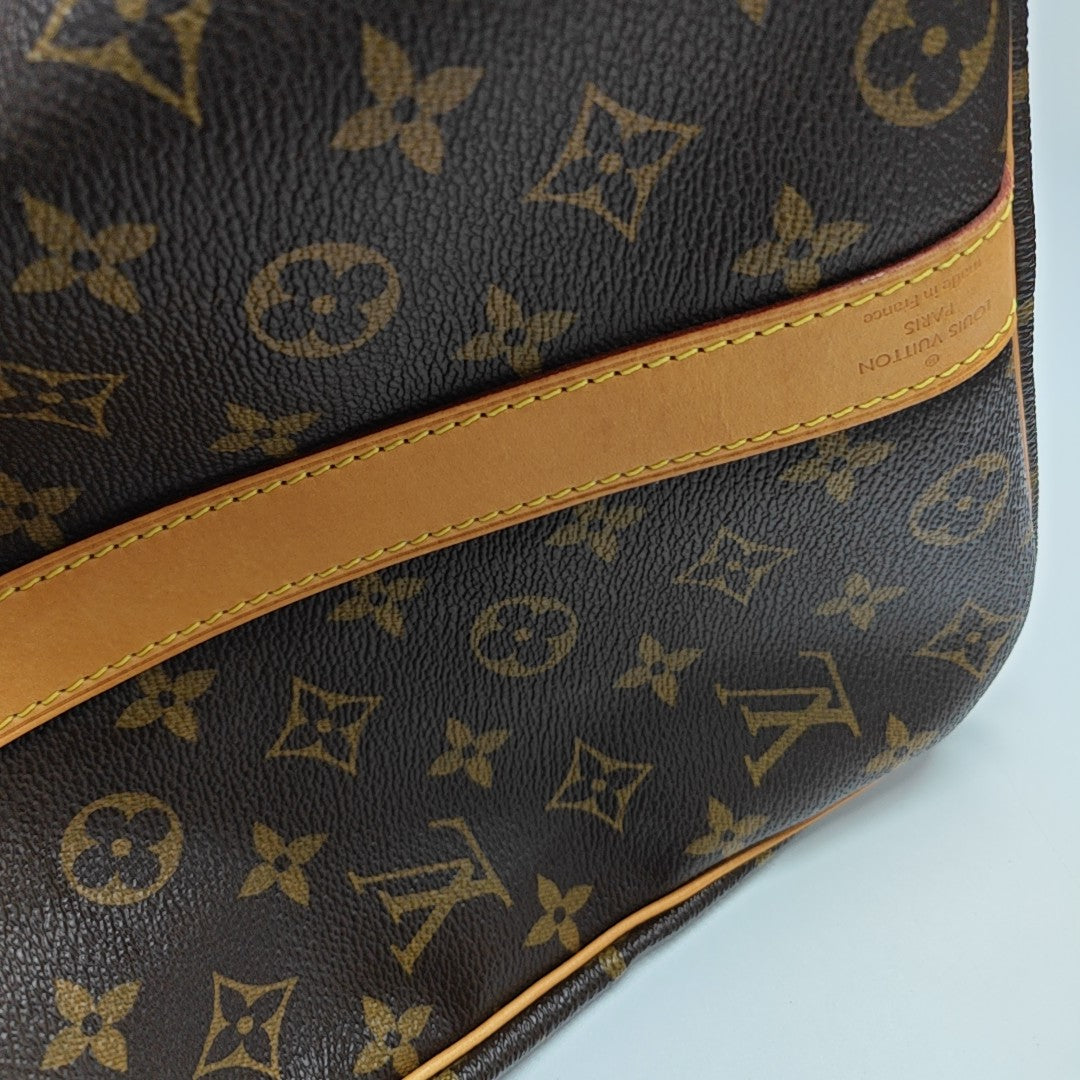 KEEPALL 50 Monogram Coated Canvas Brown