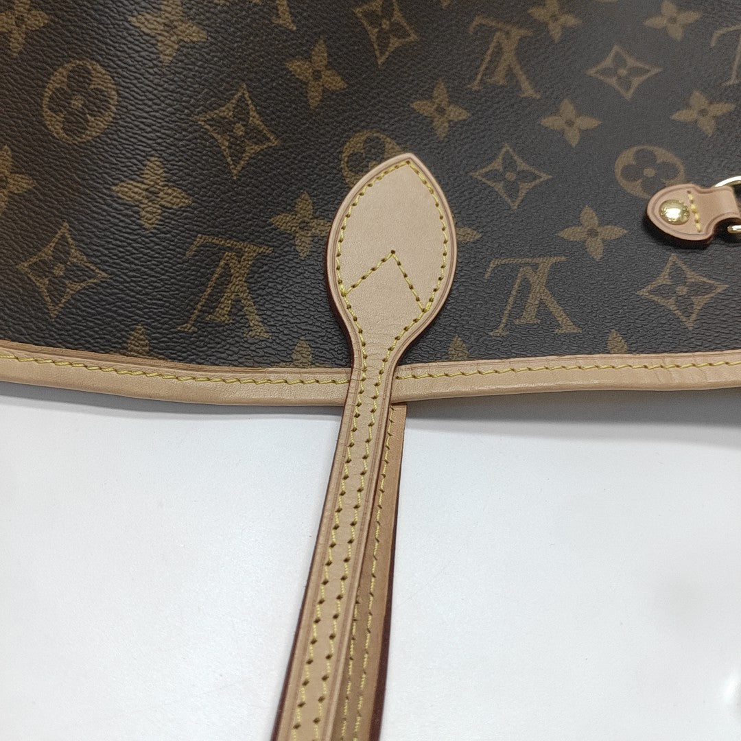 NEVERFULL MM Monogram Coated Canvas Brown
