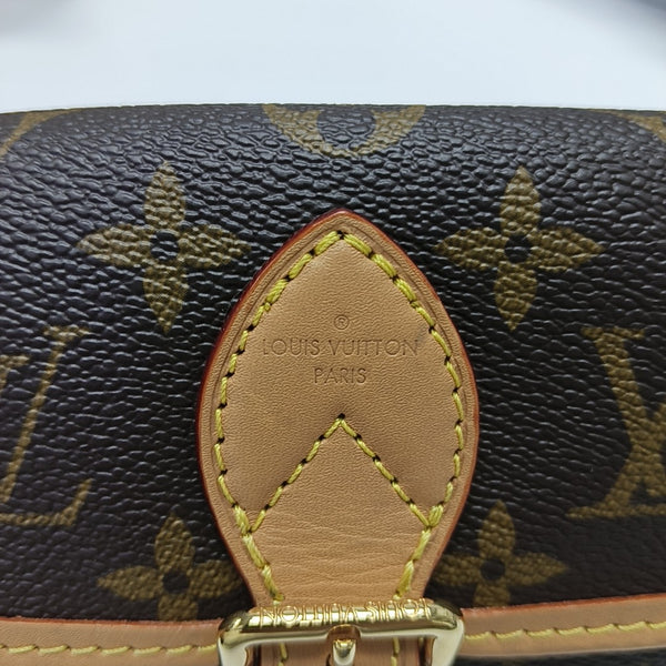 DIANE Nano Monogram Coated Canvas Brown