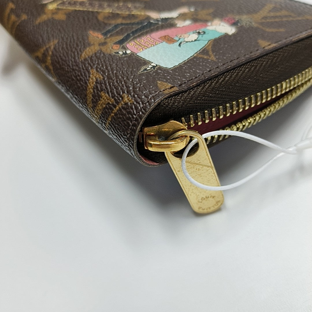ZIPPY Monogram Coated Canvas Brown Wallet