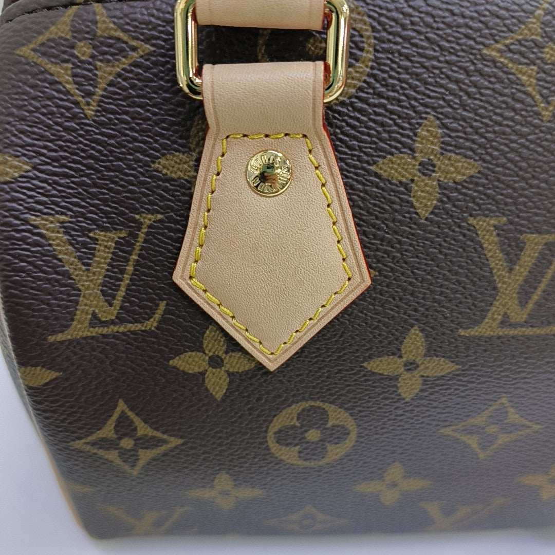 SPEEDY 20 Monogram Coated Canvas Brown