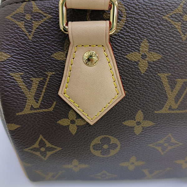 SPEEDY 20 Monogram Coated Canvas Brown