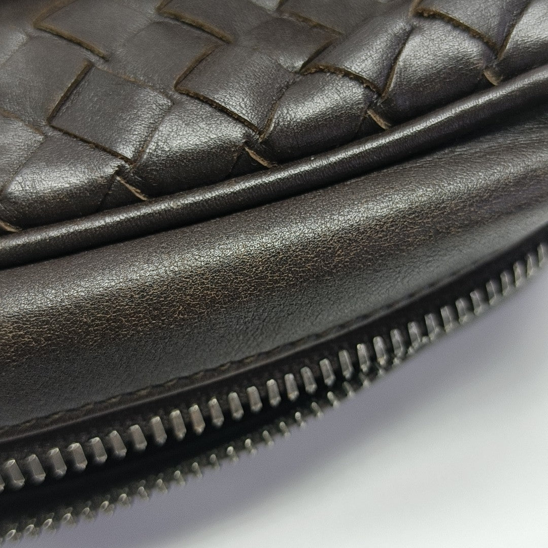 Calfskin Shoulder Bag Brown