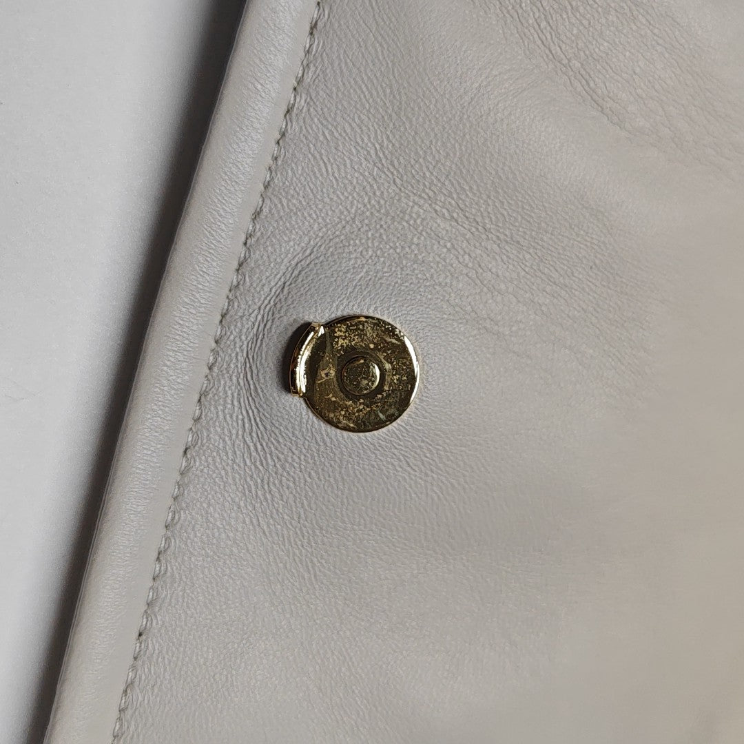 NOLITA Mini Quilted Lambskin White