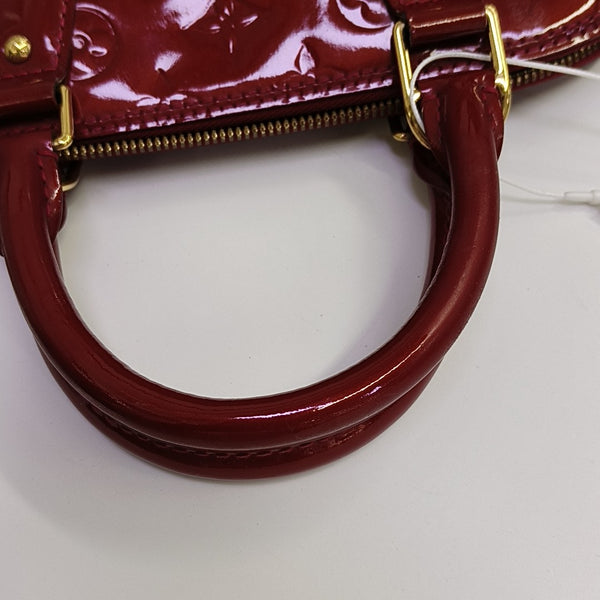 ALMA PM Monogram Patent Leather Red