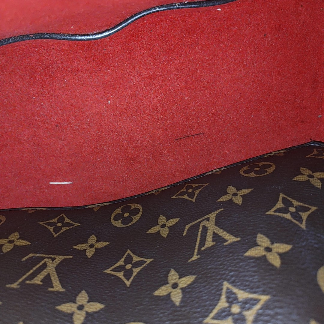 NÉONOÉ MM Monogram Coated Canvas Brown