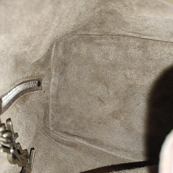Suede Bucket Bag Brown