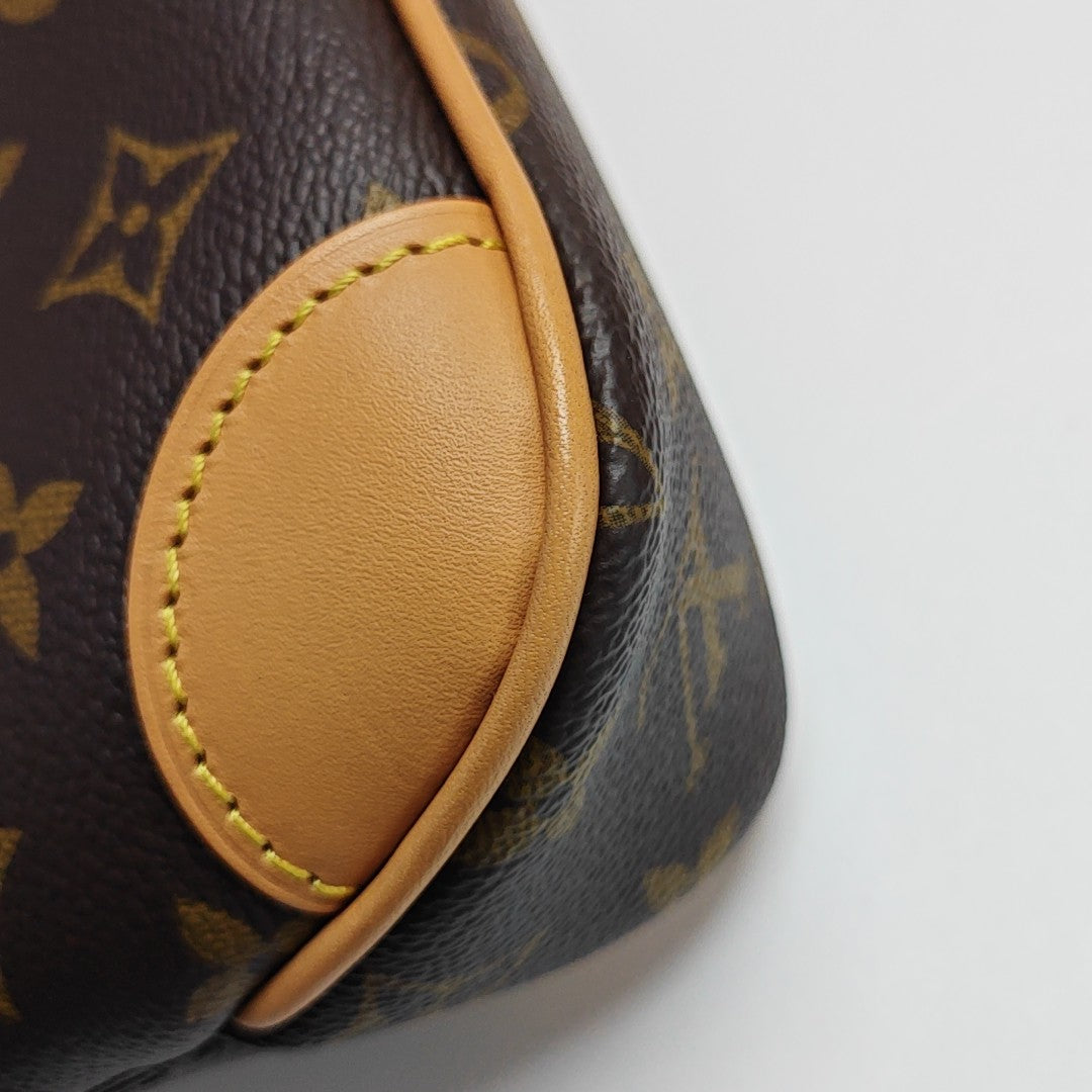BOULOGNE Nano Monogram Coated Canvas Brown