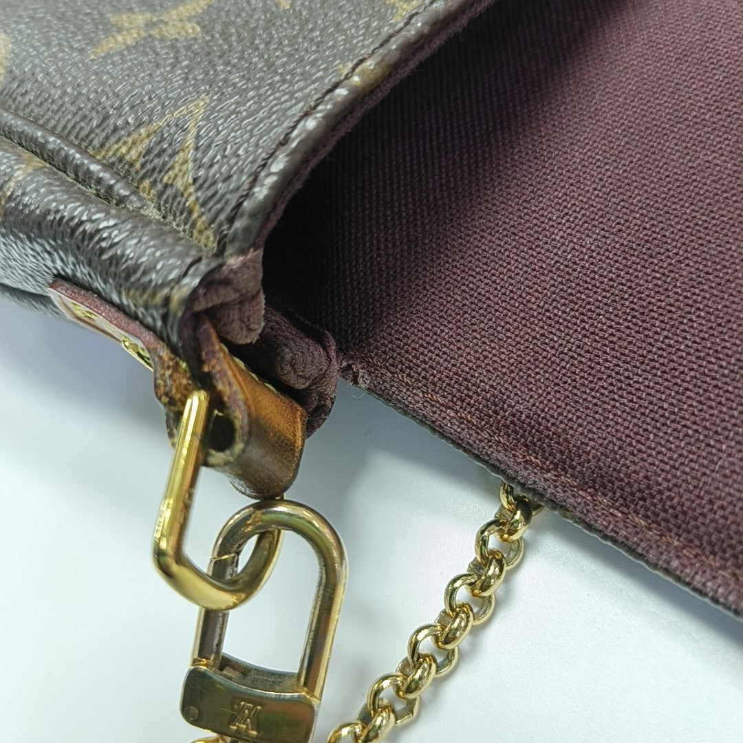 FAVORITE PM Monogram Coated Canvas Brown