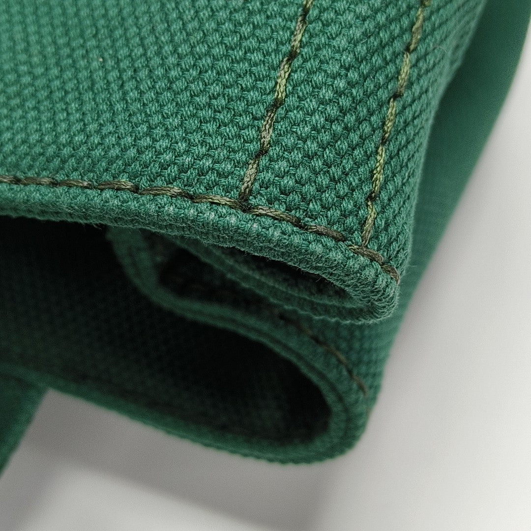 Denim Quilted Canvas Green