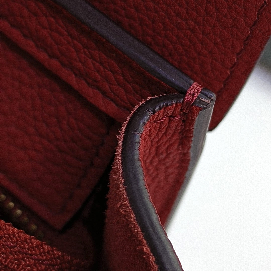 LUGGAGE Nano Calfskin Red