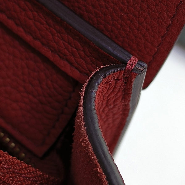 LUGGAGE Nano Calfskin Red