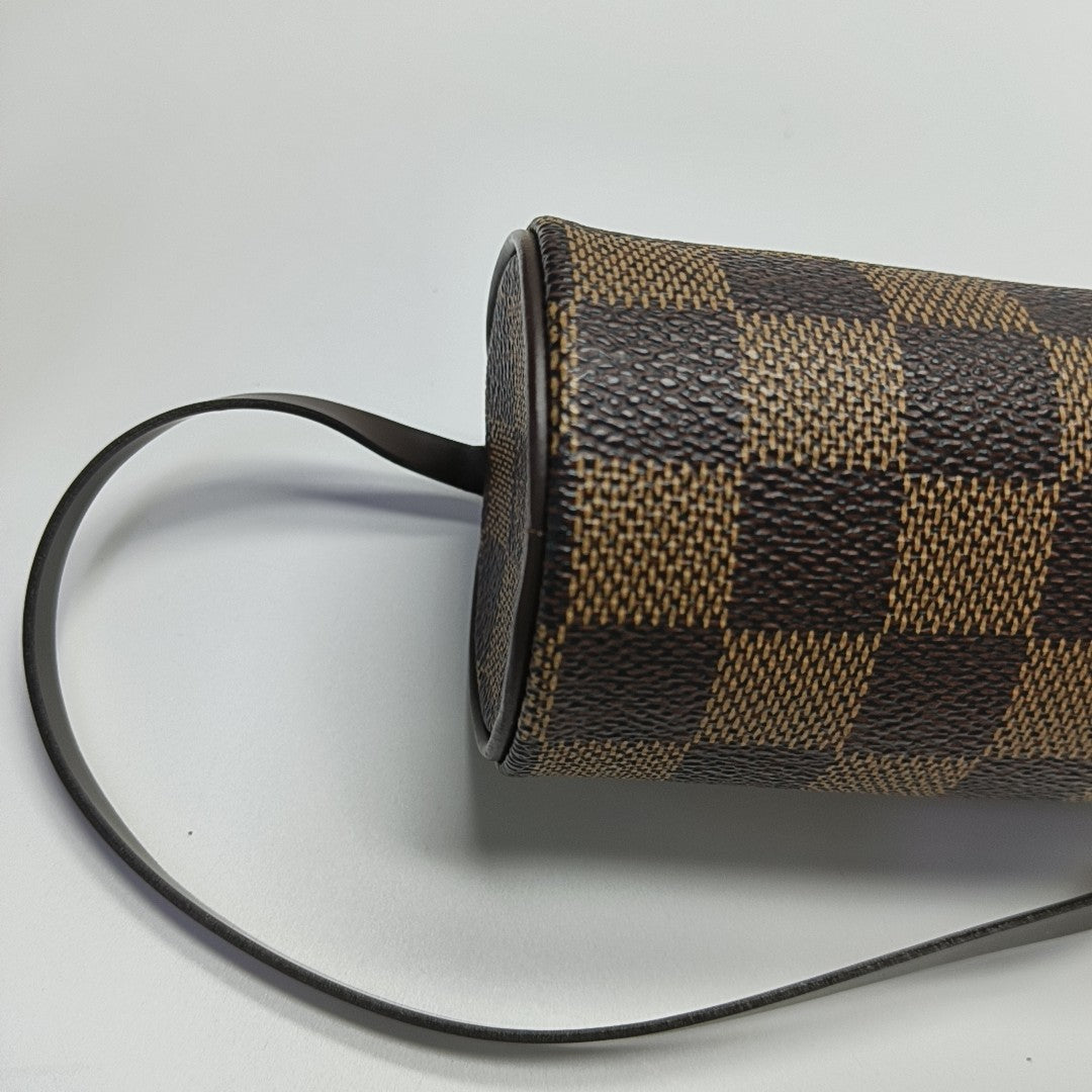 PAPILLON Mini Damier Ebene Coated Canvas Brown