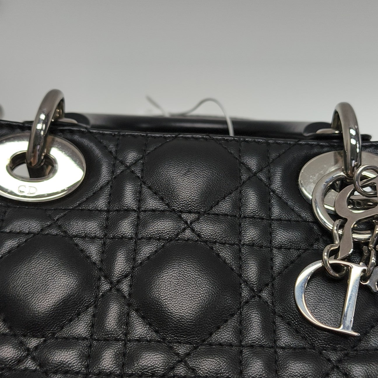 Lady Dior Mini Cannage Lambskin Black
