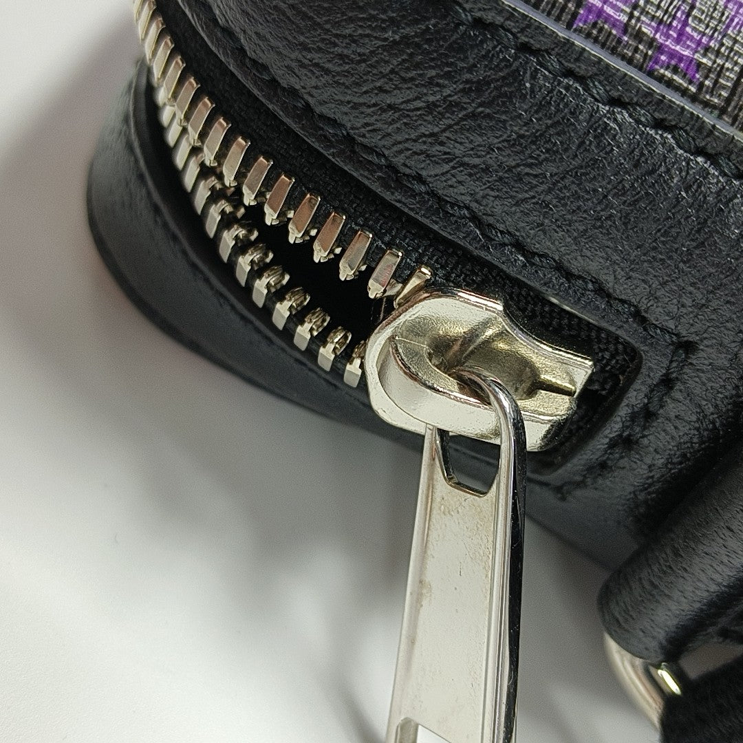 Psychedelic Monogram Coated Canvas Black