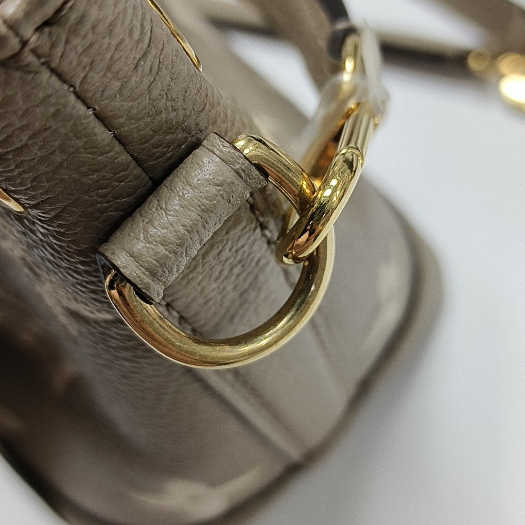 NOÉ Nano Monogram Calfskin Gray